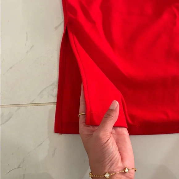 Red Strapless Top - Picture 2 of 3